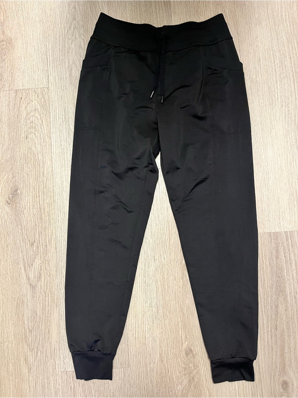 Everyday Black Jogger Pants with Elastic Waistband Size Small